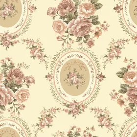 复古花卉图案壁纸