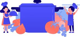 厨师免抠图形象卡通人物子
