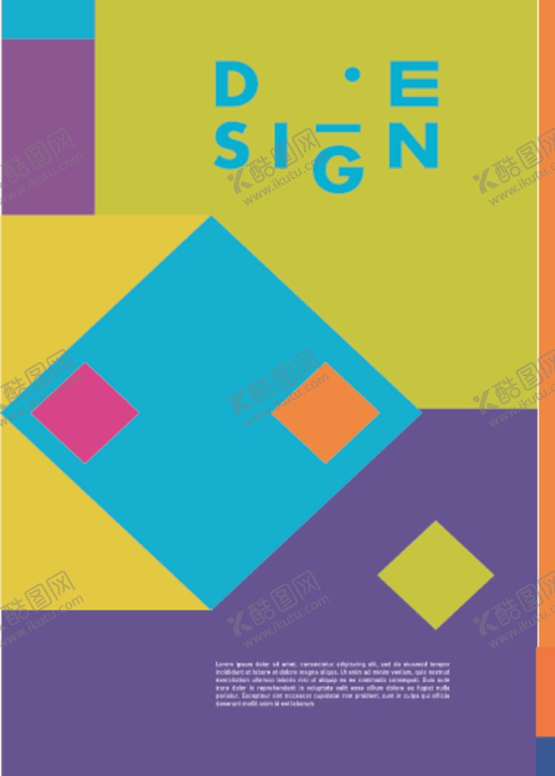 编号：32312010040245478678【酷图网】源文件下载-几何拼接创意海报图案