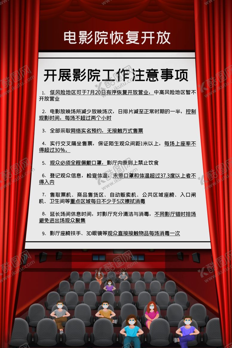 编号：13081606241234254435【酷图网】源文件下载-电影院恢复开放