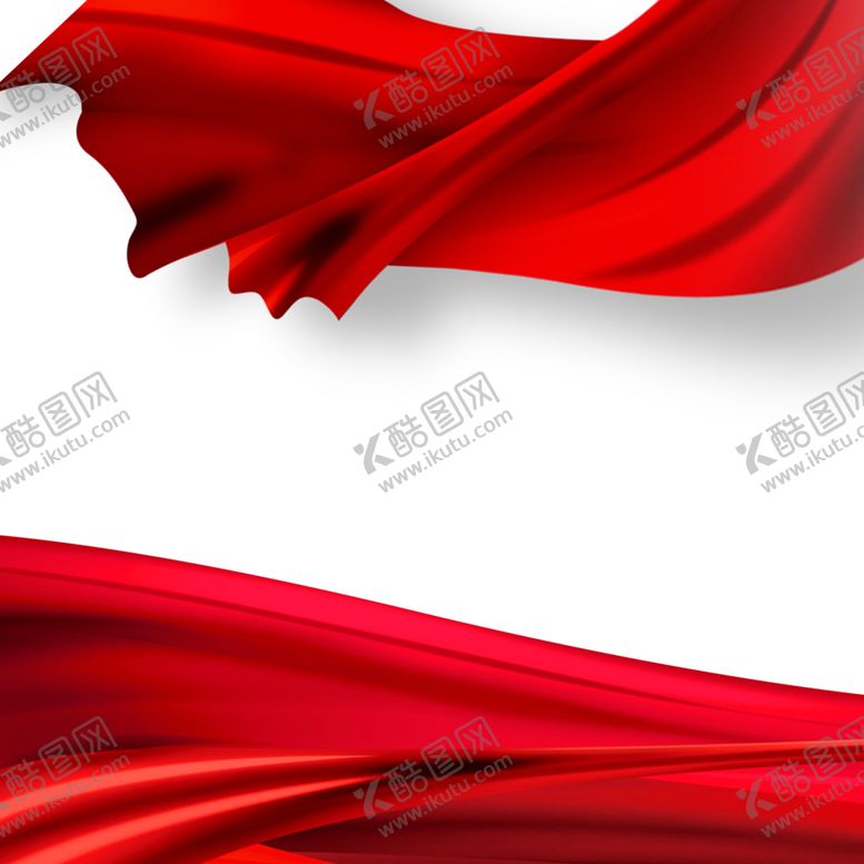 编号：83112609261544512731【酷图网】源文件下载-红色飘带