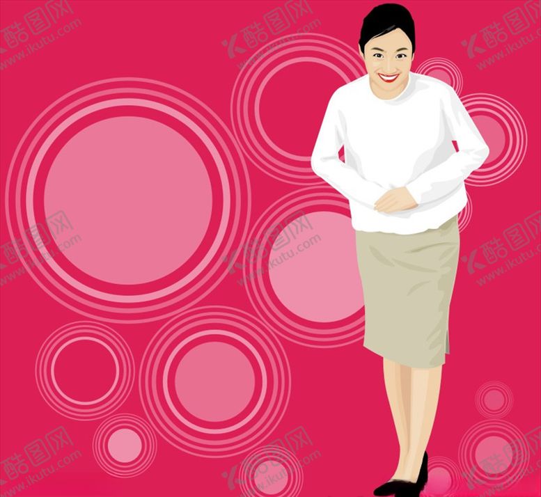 编号：24975809281025555420【酷图网】源文件下载-时尚卡通人物