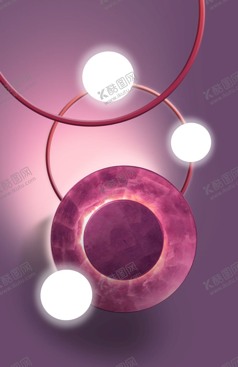 编号：07812309121740048391【酷图网】源文件下载-发光球圆环艺术挂画装饰画唯美时尚