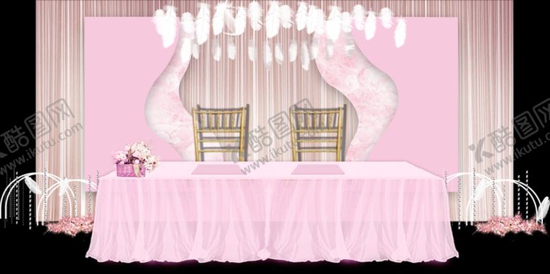 编号：96146609231715442770【酷图网】源文件下载-粉色梦幻婚礼背景