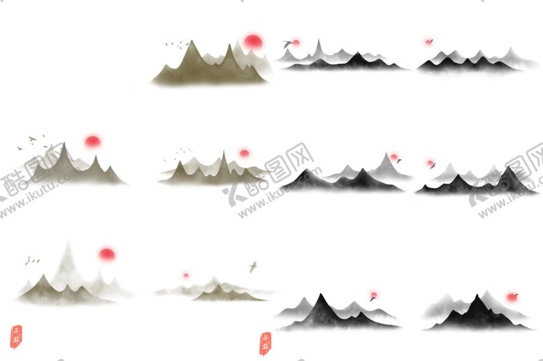 编号：32567007031256506220【酷图网】源文件下载-中国风山脉