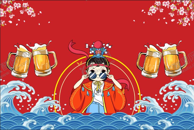 编号：22130010191833168484【酷图网】源文件下载-国潮插画
