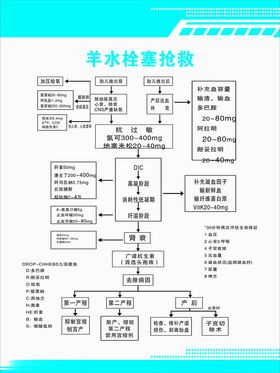 羊水栓塞抢救流程图