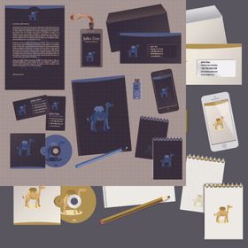 办公用品展板卡通贴画司