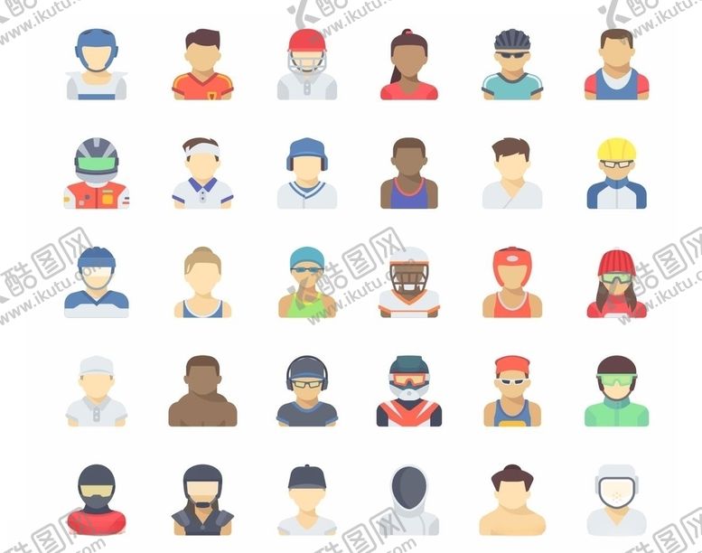 编号：82814810090029137517【酷图网】源文件下载-运动员图标