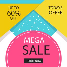 方形几何图形海报