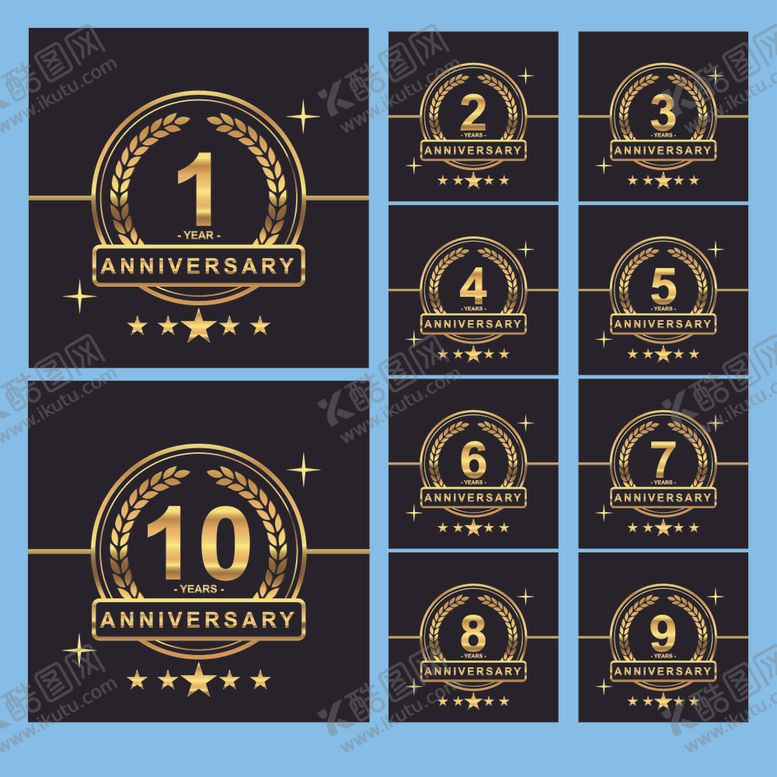 编号：61694804032132084340【酷图网】源文件下载-周年庆典数字纪念牌设计