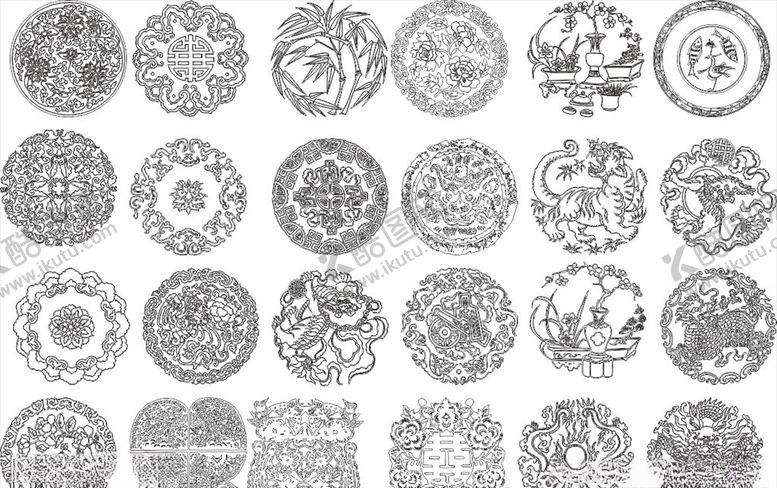 编号：88073310131958534893【酷图网】源文件下载-圆形图案圆形花纹寺庙花纹