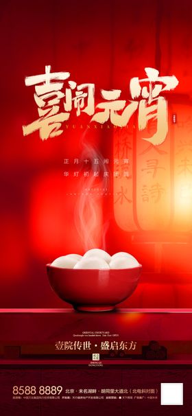 喜闹元宵节气海报