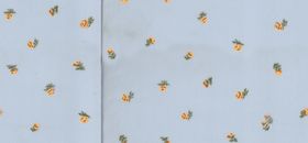 浅蓝色底散布小黄图案