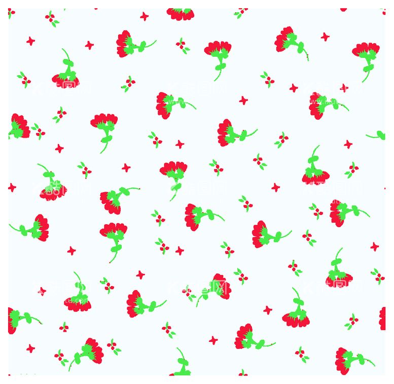 编号：93742609131847029837【酷图网】源文件下载-红色碎花花朵乱花花