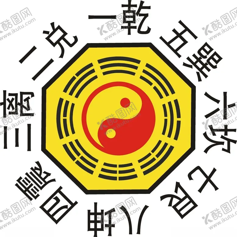 编号：40291302200045221009【酷图网】源文件下载-太极八卦