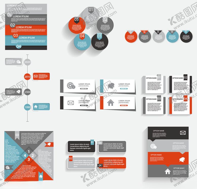 编号：13032704060109305653【酷图网】源文件下载-现代简约风UI界面设计素材