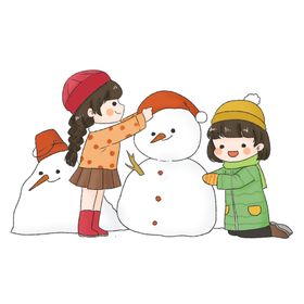 一起堆雪人