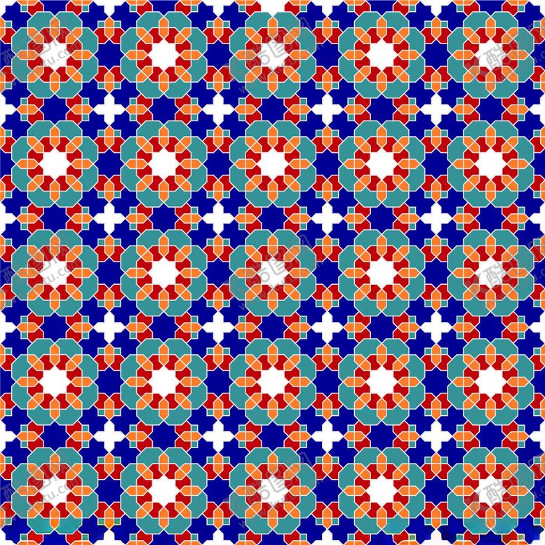 编号：41654704151350113316【酷图网】源文件下载-蓝红几何图案背景纹理