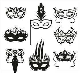 魔鬼面具矢量图