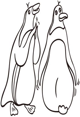 卡通画线描简笔涂色涂鸦