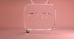 小电视透明C4D模型