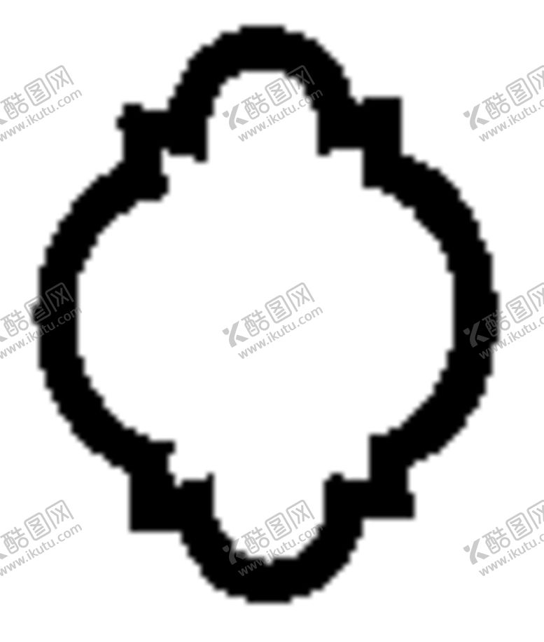 镂空花图案喷漆边