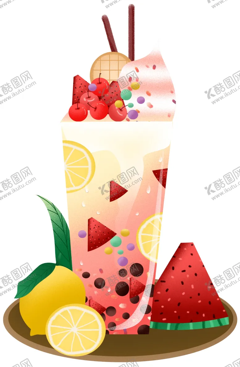 编号：61452605050620245676【酷图网】源文件下载-饮料插画