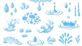 水溅矢量素材