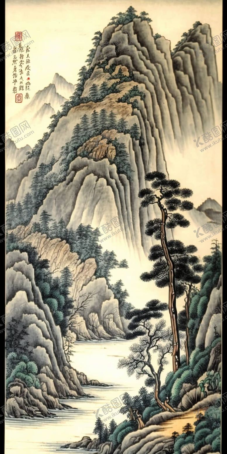 编号：93679411282330183765【酷图网】源文件下载-国画水墨画