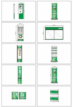 医院户外导视牌模板