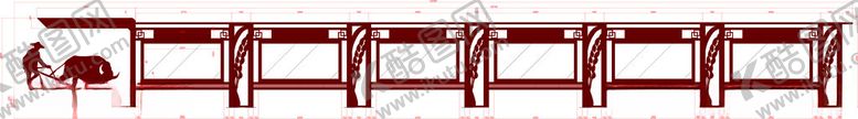 编号：57624112132137167434【酷图网】源文件下载-户外农耕造型宣传文化长廊