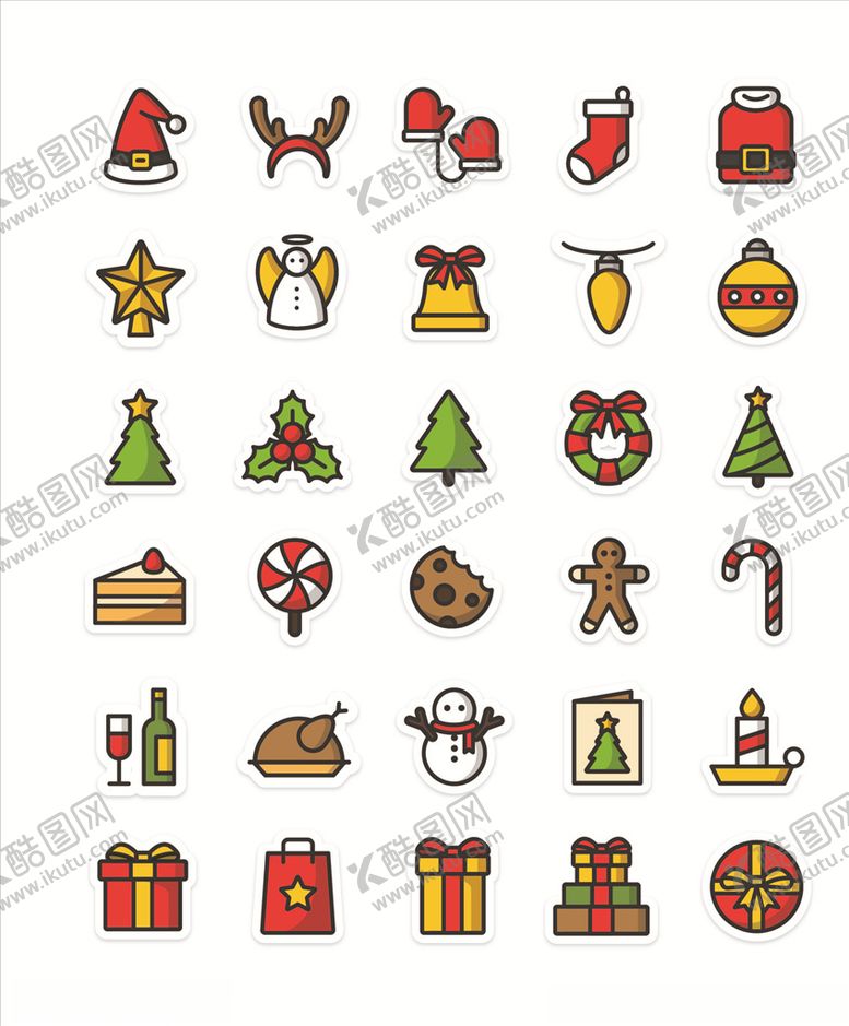 编号：44500410030407446500【酷图网】源文件下载-圣诞节图标