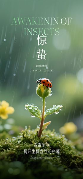 惊蛰节气海报