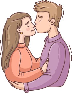 亲吻情人节爱情夫妻情侣