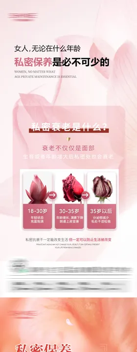 私密海报医美女性健康系列