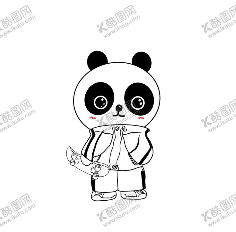 编号：32617207140040395399【酷图网】源文件下载-卡通熊猫
