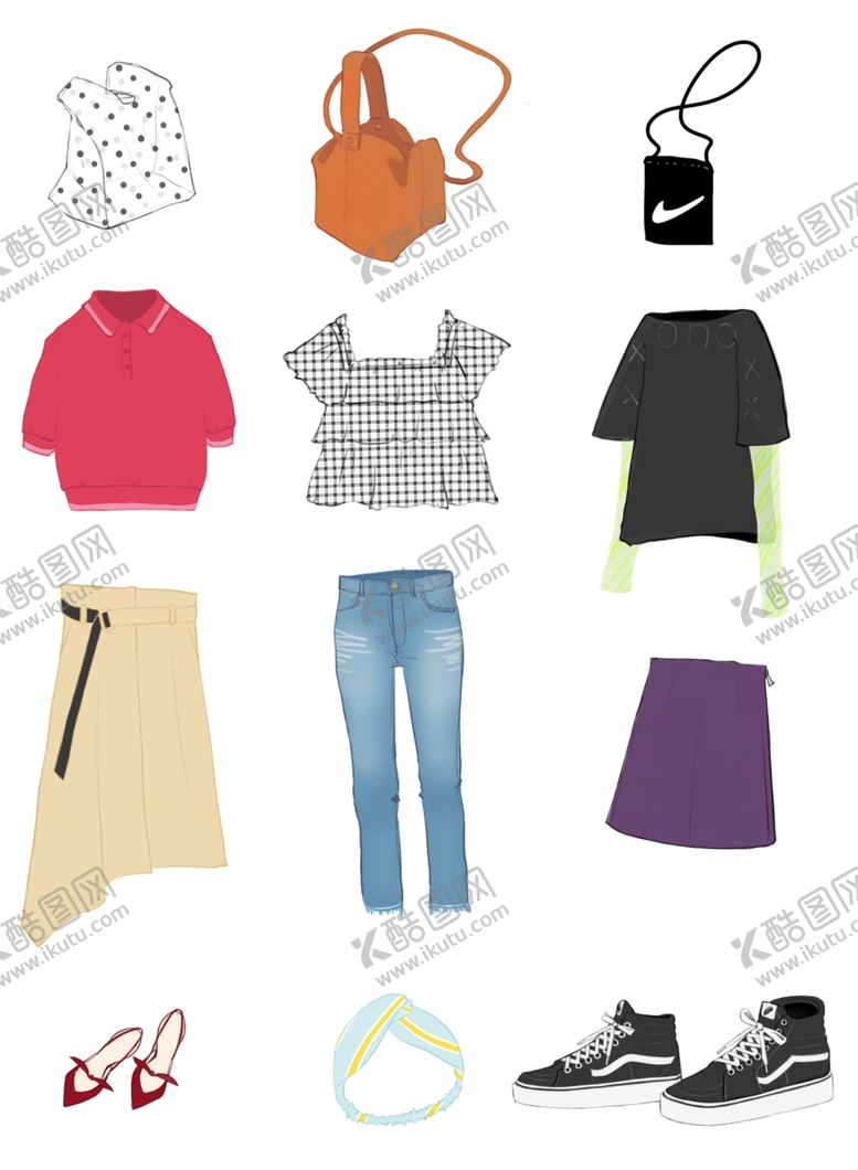 编号：68701110011732443522【酷图网】源文件下载-女生搭配