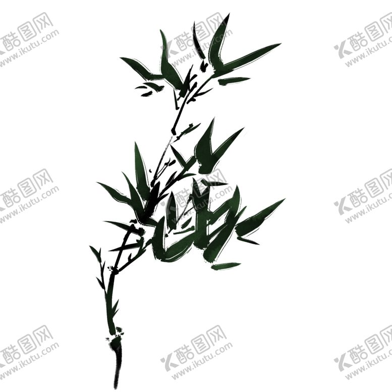 编号：65483407061231343687【酷图网】源文件下载-水墨竹子