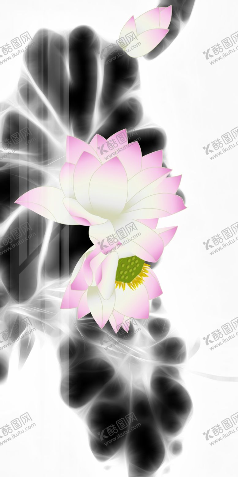 编号：93260010092027102507【酷图网】源文件下载-抽象荷花