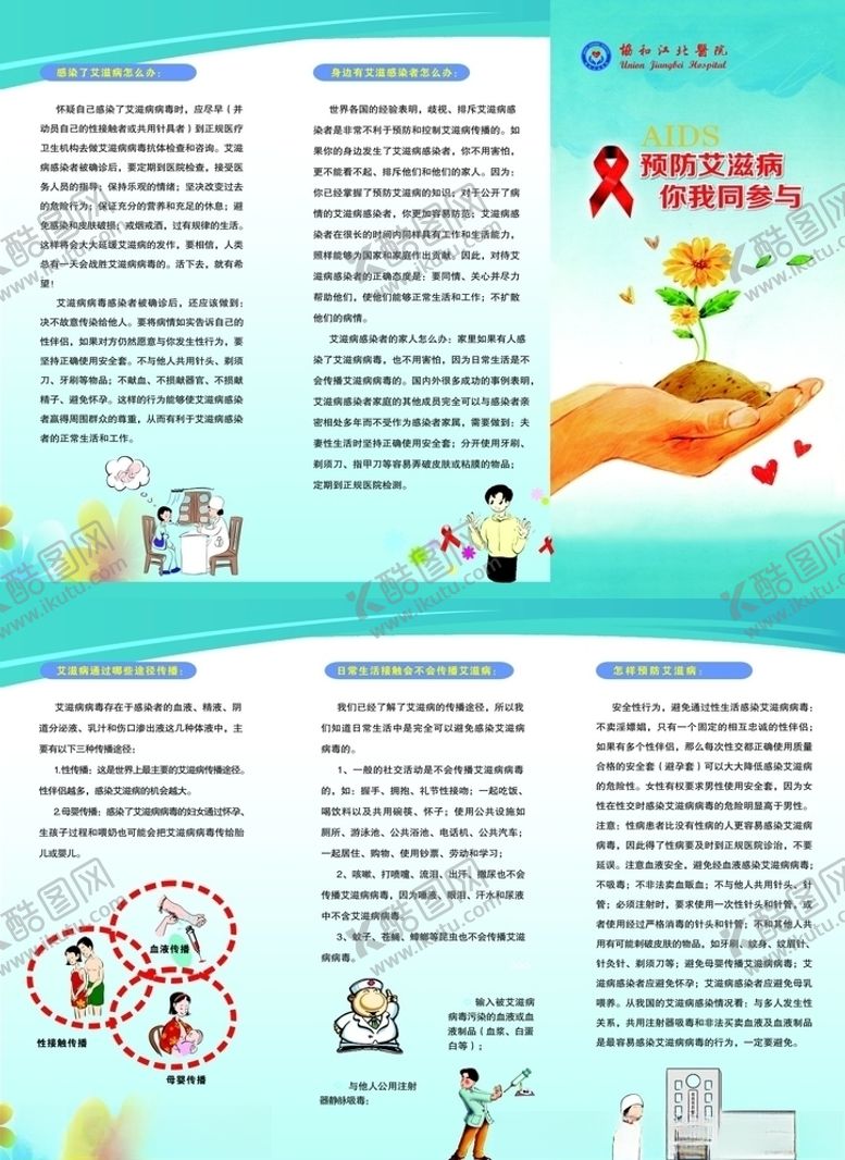 编号：12413103260603014328【酷图网】源文件下载-艾滋病折页