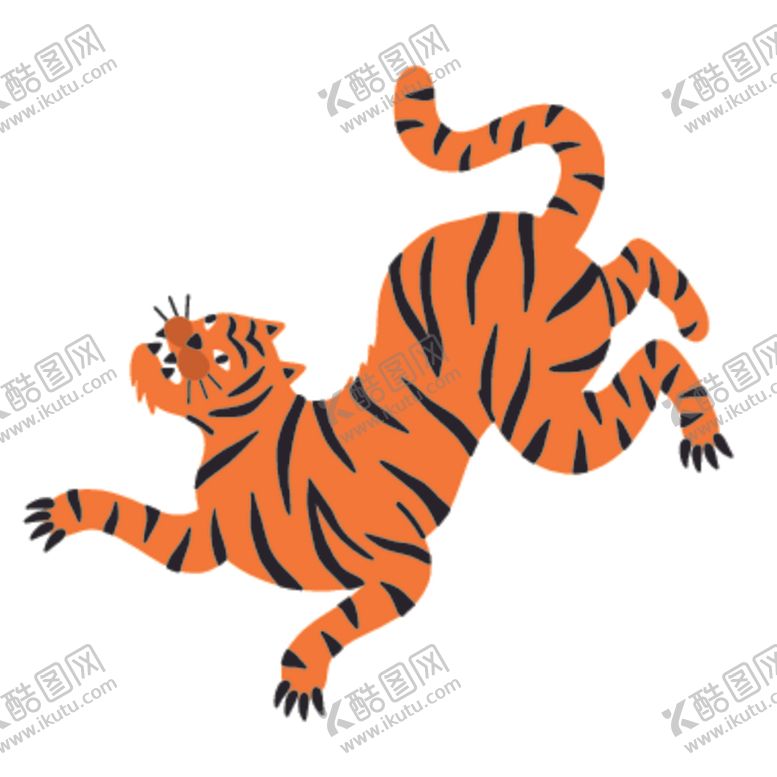 编号：27270507040951272933【酷图网】源文件下载-创意老虎插画图案