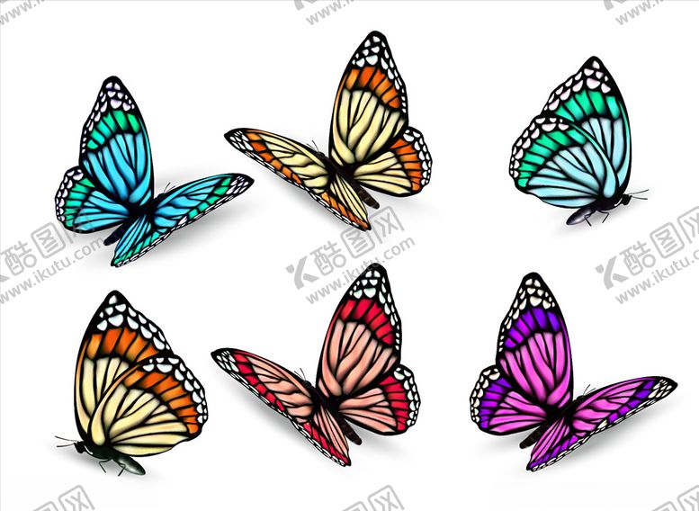 编号：98691511010517303530【酷图网】源文件下载-卡通蝴蝶