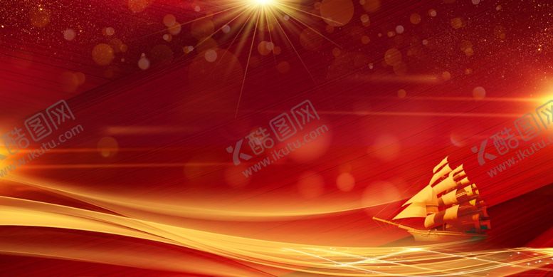 编号：25216312131007221038【酷图网】源文件下载-红色背景展板