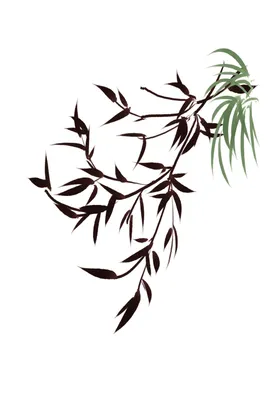 水墨竹子PNG