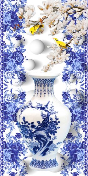 青花瓷装饰画
