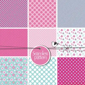 多彩拼贴图案素材