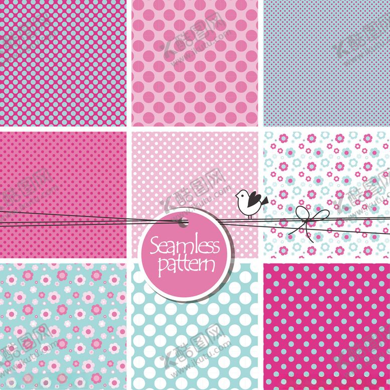 编号：56547011021655223261【酷图网】源文件下载-多彩拼贴图案素材