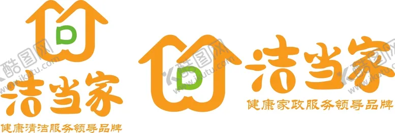 洁当家标志logo物业保