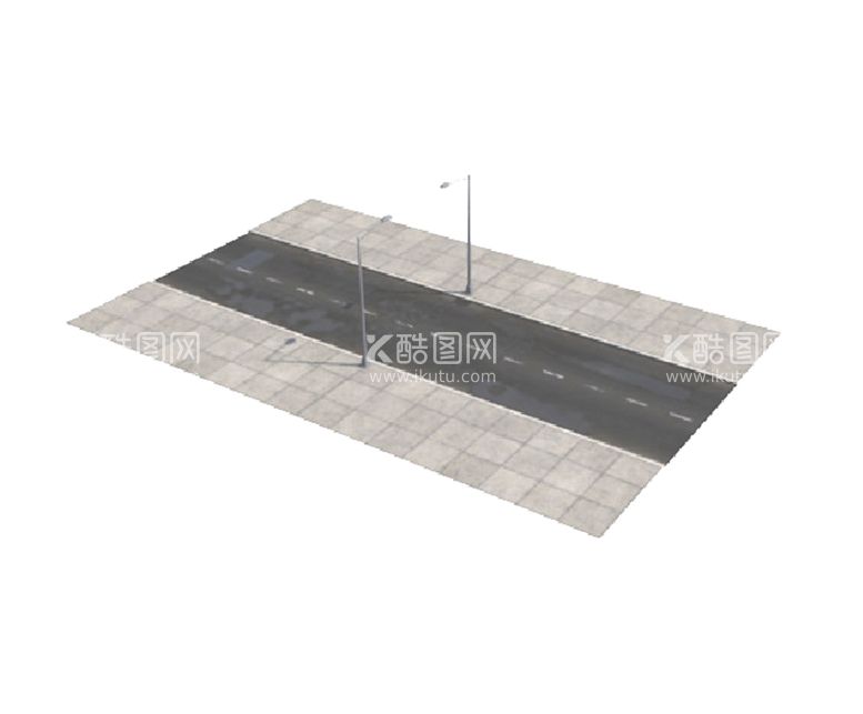 编号：69754810102056185728【酷图网】源文件下载-C4D模型 马路  